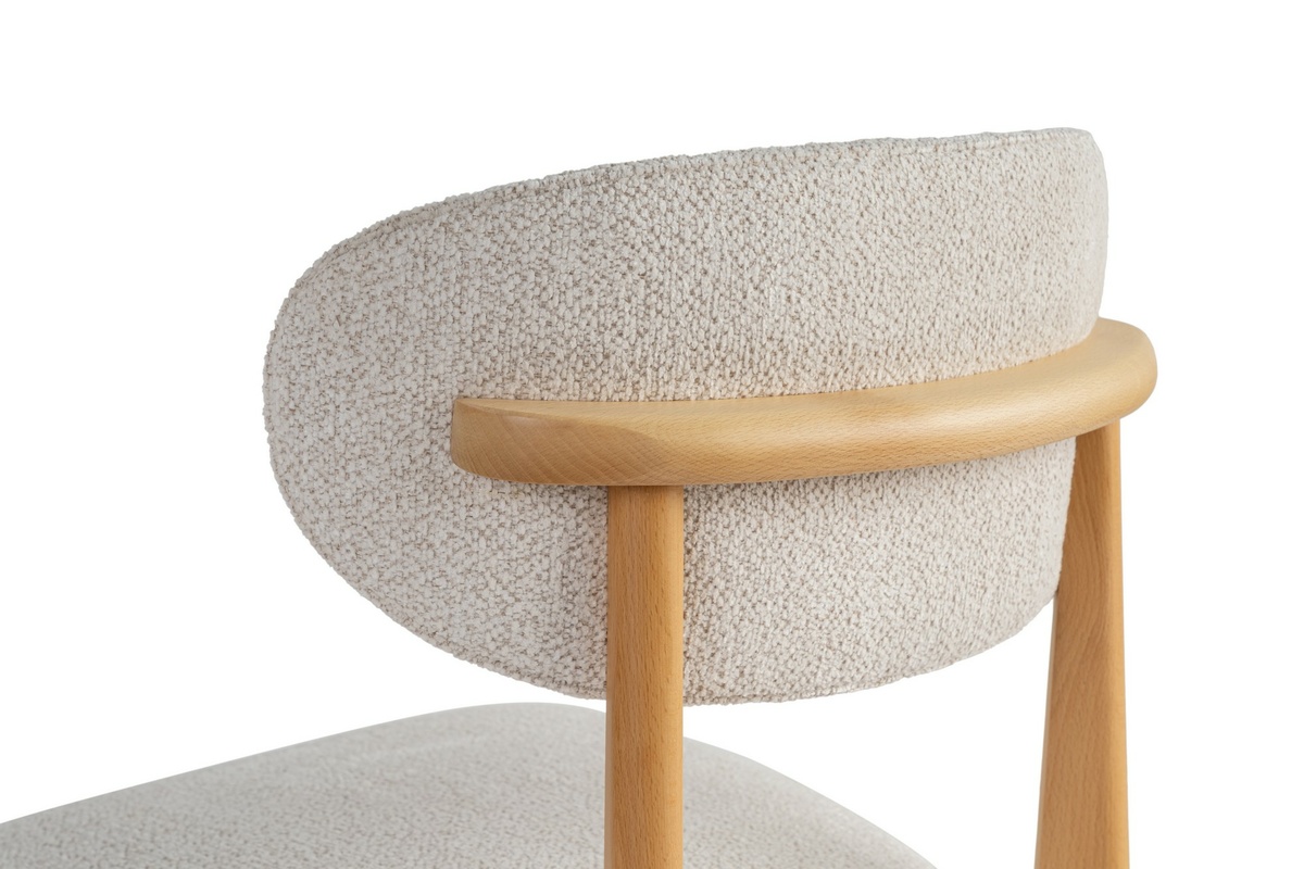 Súprava jedálenských stoličiek Lionte White and Light Oak, 2 ks – Obrázok 4