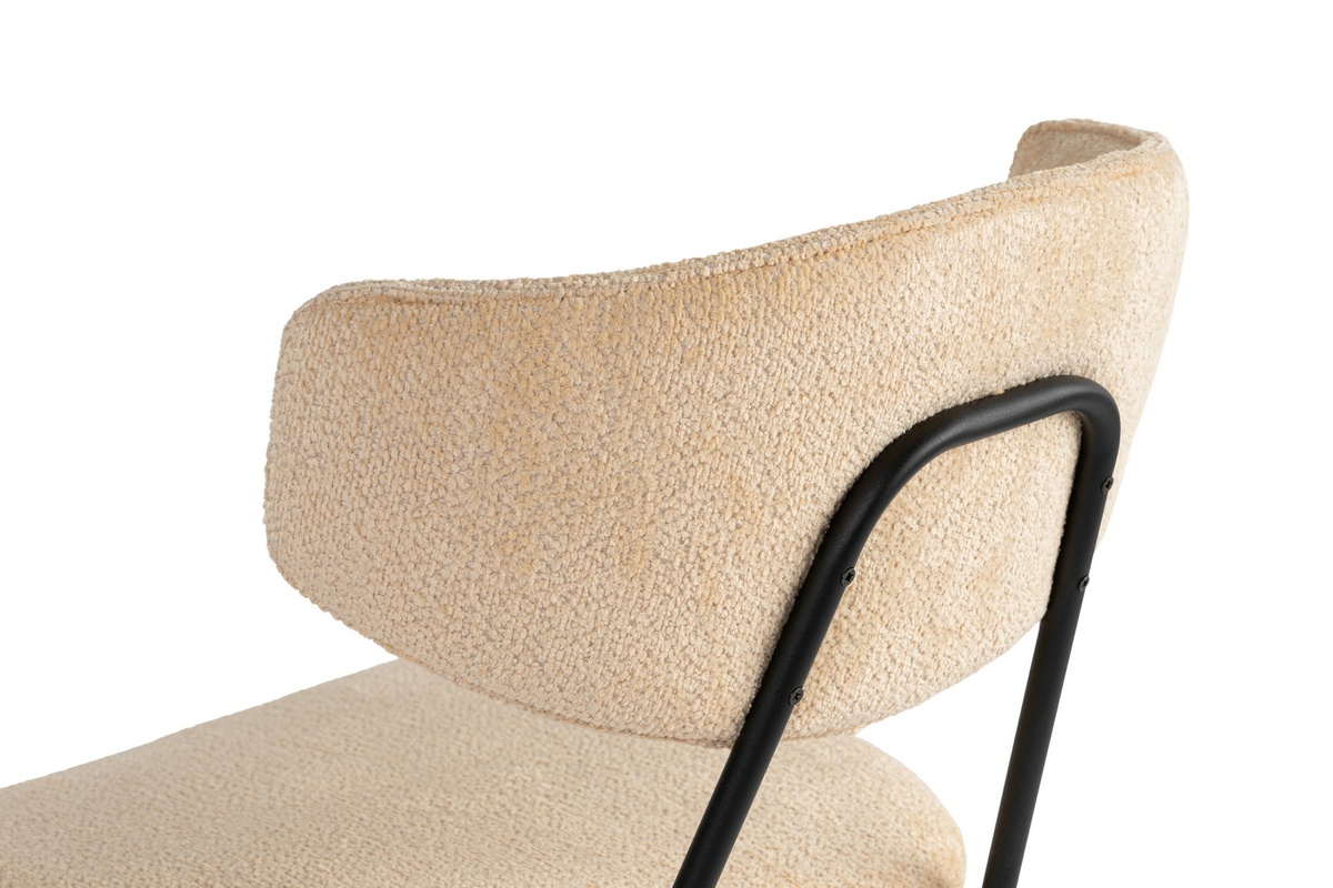 Súprava jedálenských stoličiek Nancy Beige and Black, 2 ks – Obrázok 3