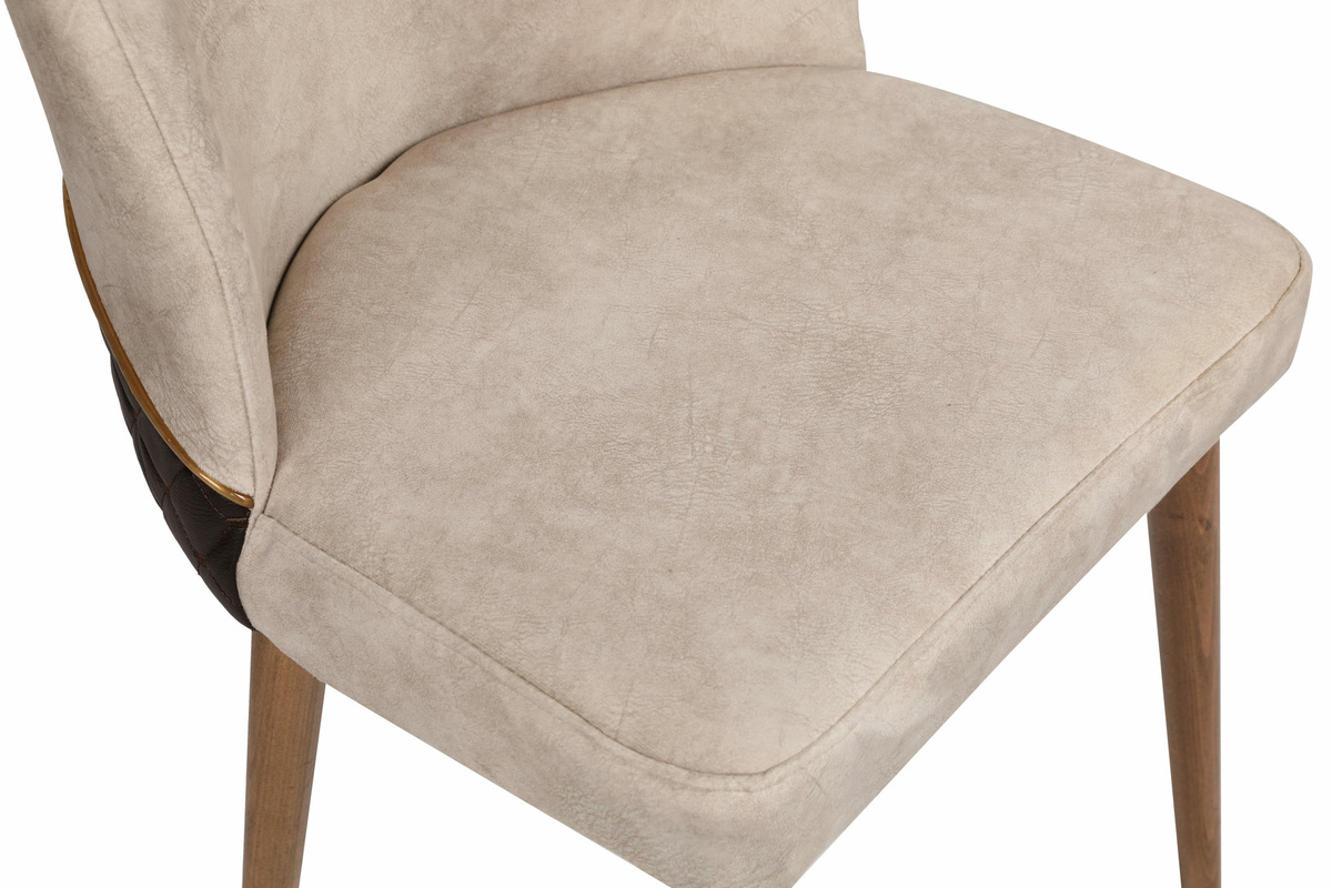 Súprava jedálenských stoličiek Nova Cream and Walnut, 2 ks, 2 ks – Obrázok 6