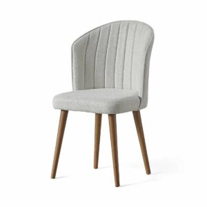 Súprava jedálenských stoličiek Rubi Cream and Walnut, 4 ks, 4 ks