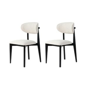 Súrpava jedálenských stoličiek Lionte White and Black, 2 ks