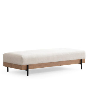 Taburet Eti Oak Pouffe White