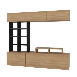 Televízna stena Teak and Black