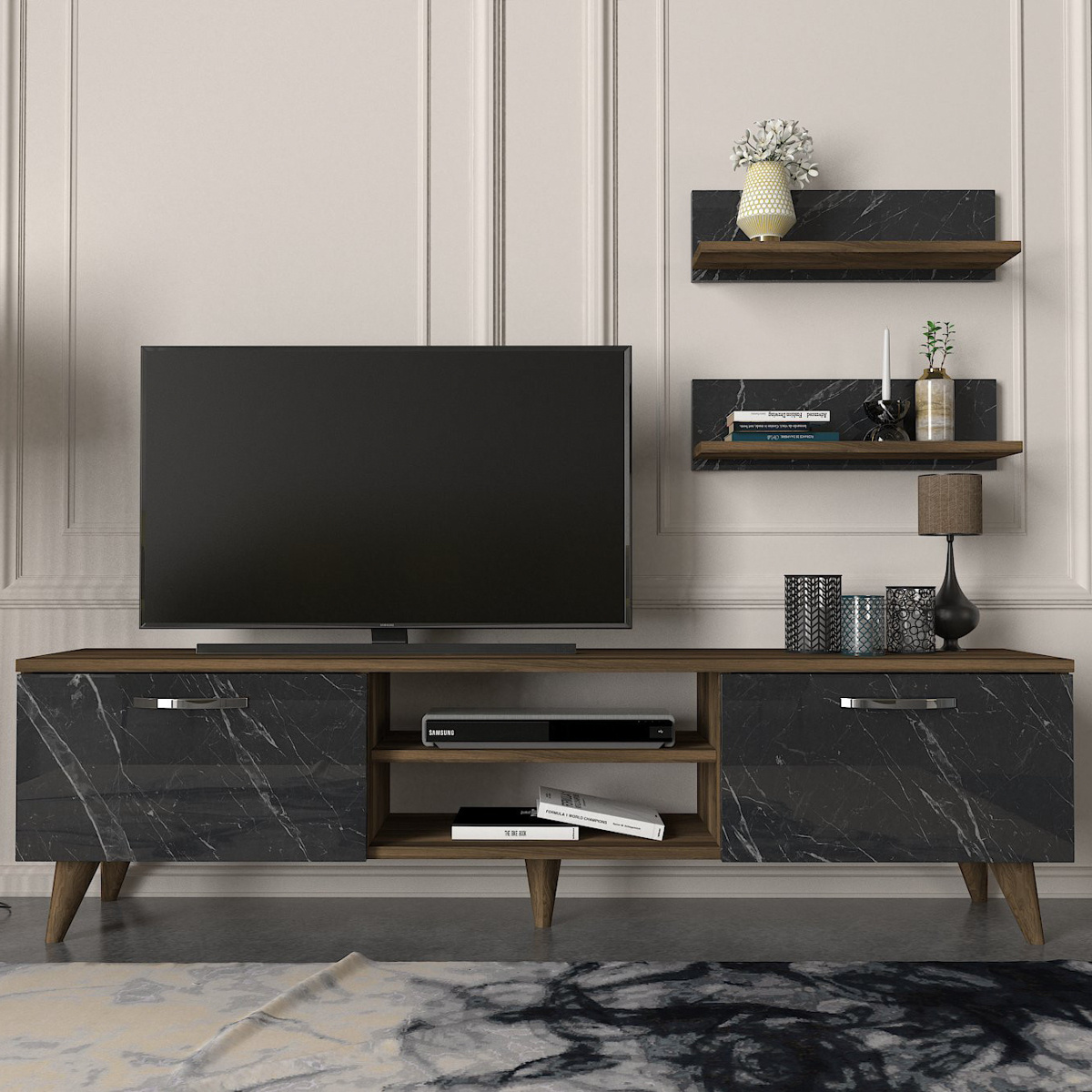 Televízny stolík Ayden Marble – Obrázok 3