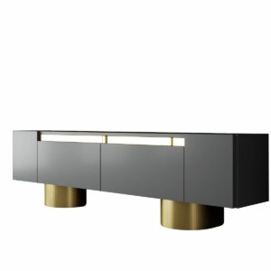 Televízny stolík Bohom Anthracite and Gold