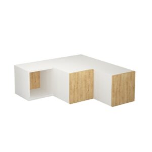 Televízny stolík Compact White and Oak