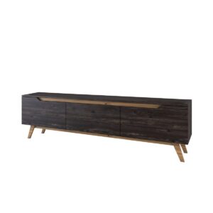 Televízny stolík Dita Black and Walnut