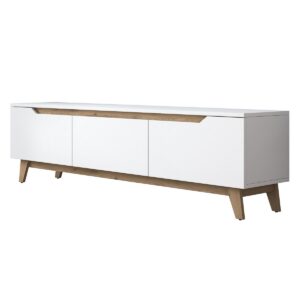 Televízny stolík Dite White and Walnut