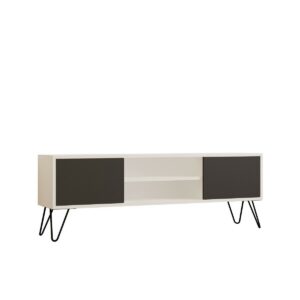 Televízny stolík Hare White and Anthracite