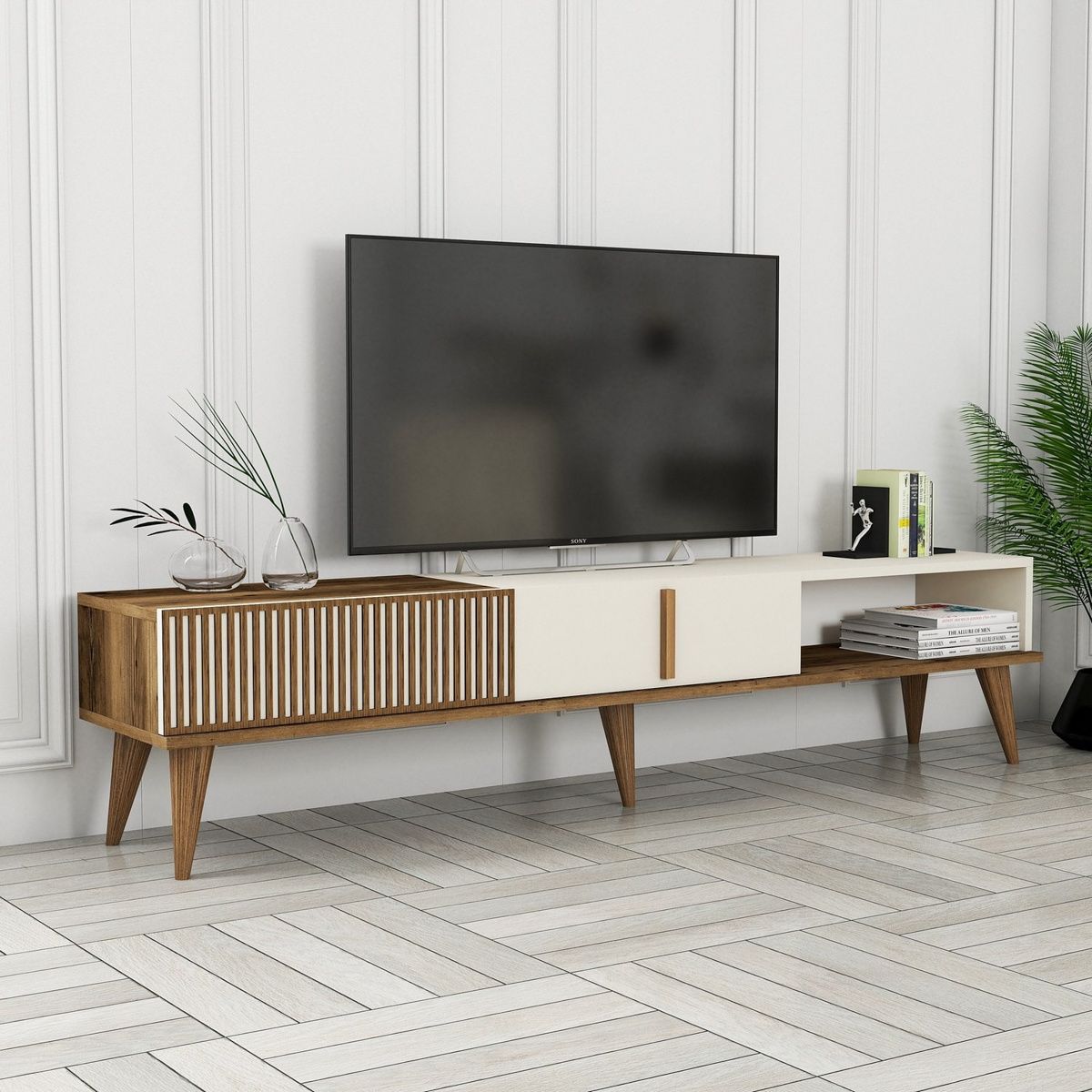 Televízny stolík Milan Alt Cream – Obrázok 3