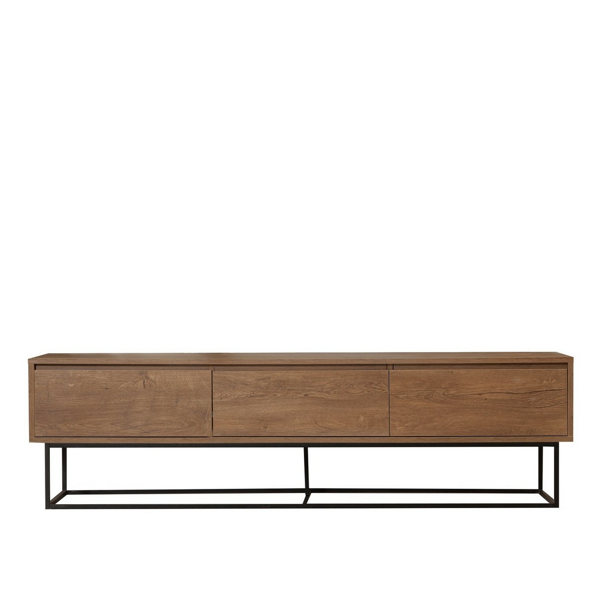 Televízny stolík Milo Walnut and Black II, L – Obrázok 2
