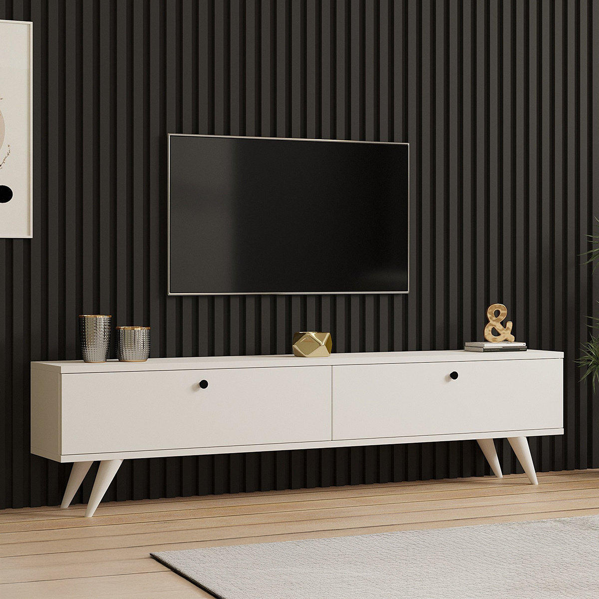 Televízny stolík Paris White – Obrázok 3