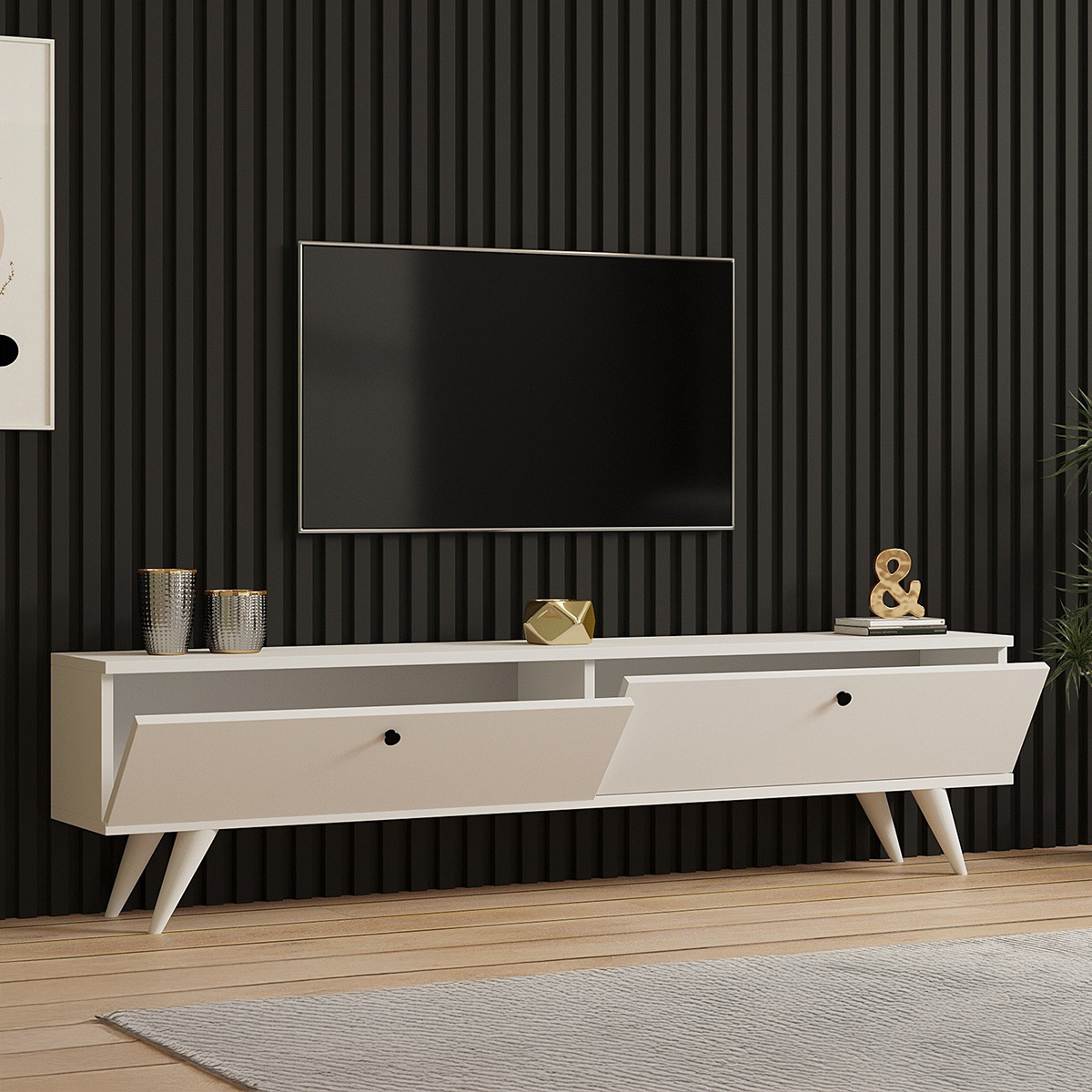 Televízny stolík Paris White – Obrázok 4