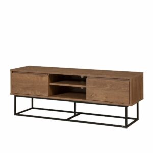 Televízny stolík Rodez Walnut and Black I, M