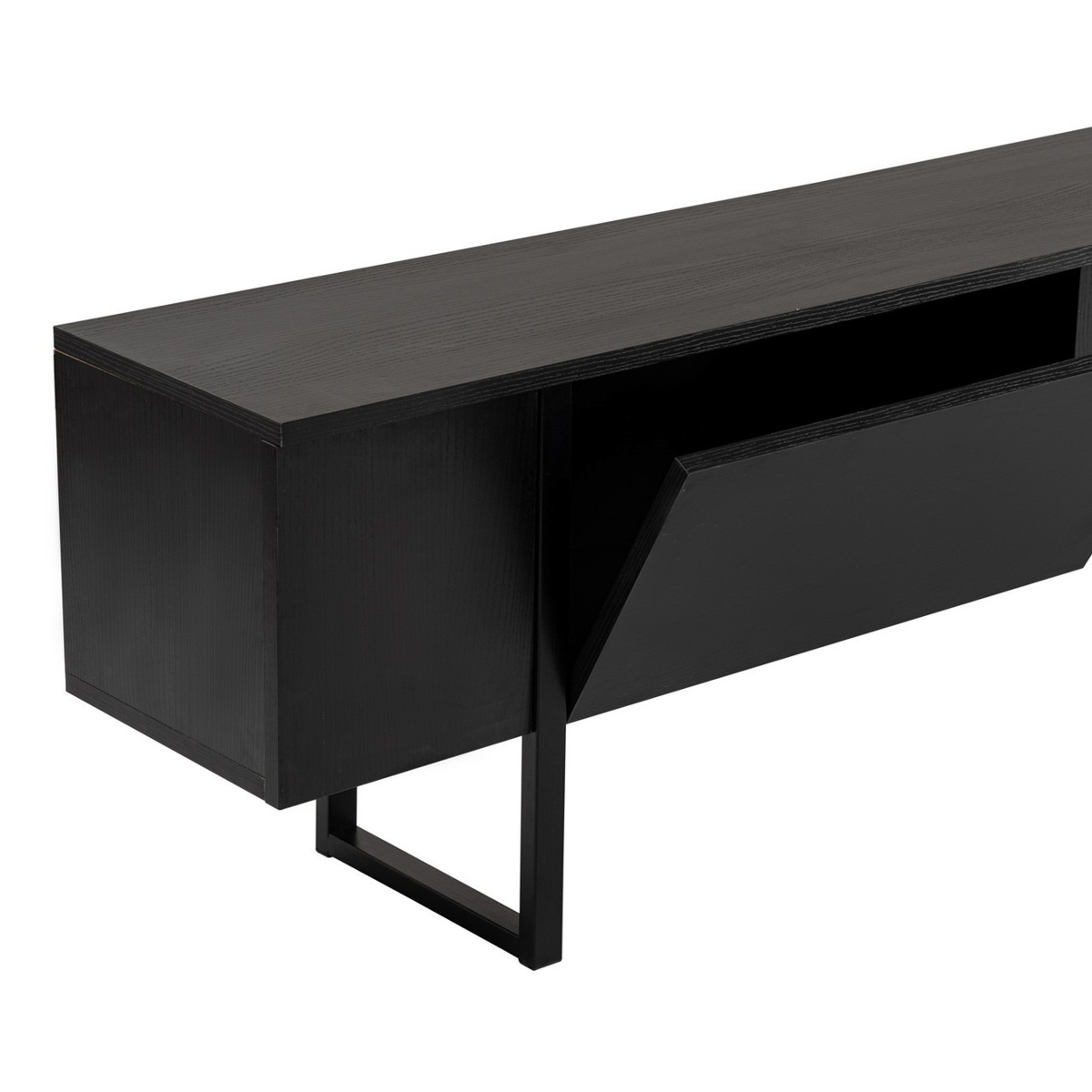 Televízny stolík Serenity Wood Black – Obrázok 4