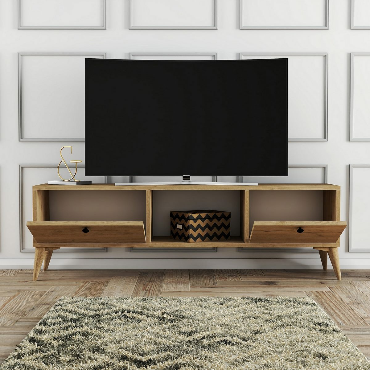 Televízny stolík Siena Oak – Obrázok 3
