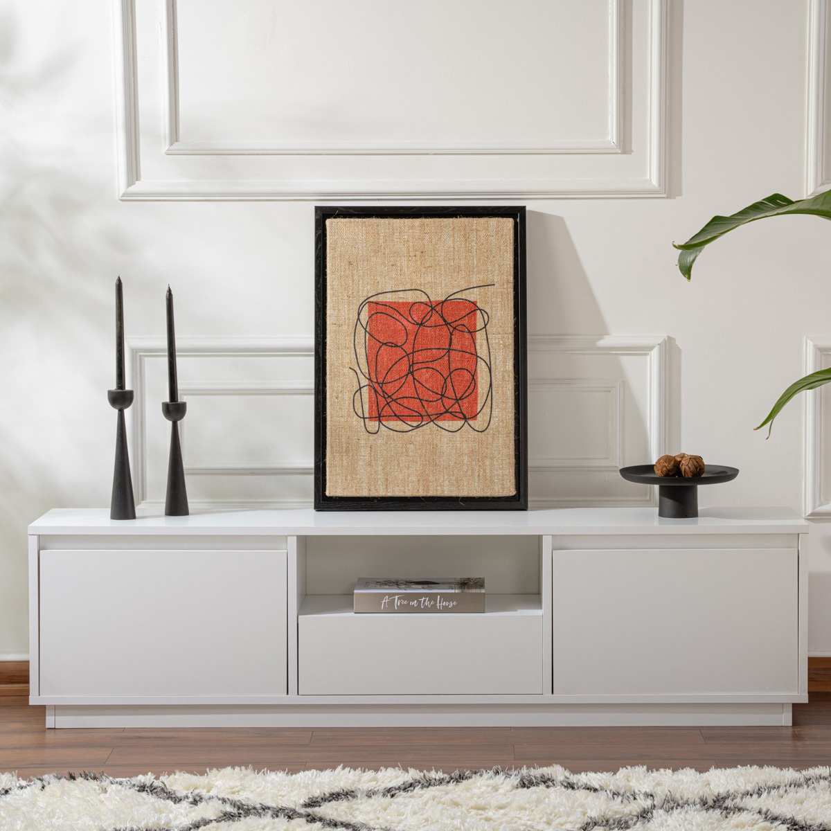 Televízny stolík Vanguard Natural White – Obrázok 6