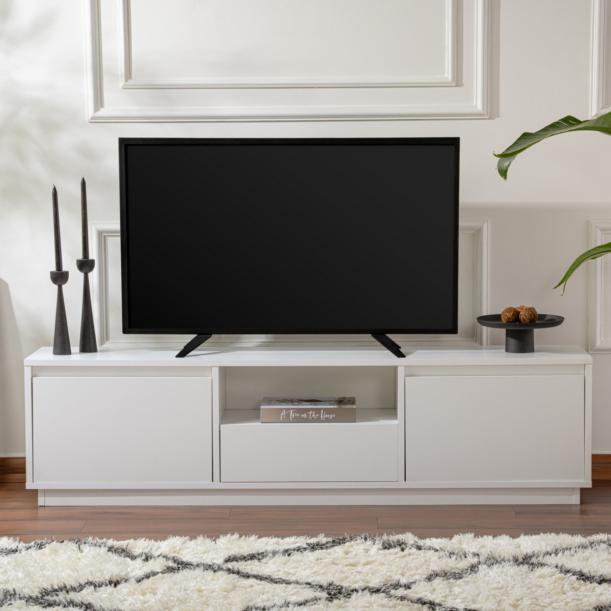 Televízny stolík Vanguard Natural White – Obrázok 7