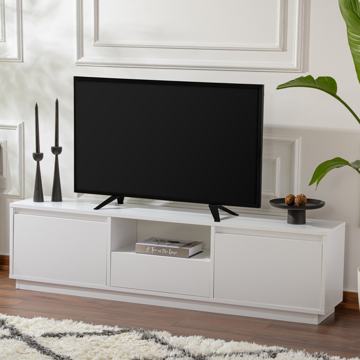 Televízny stolík Vanguard Natural White – Obrázok 9