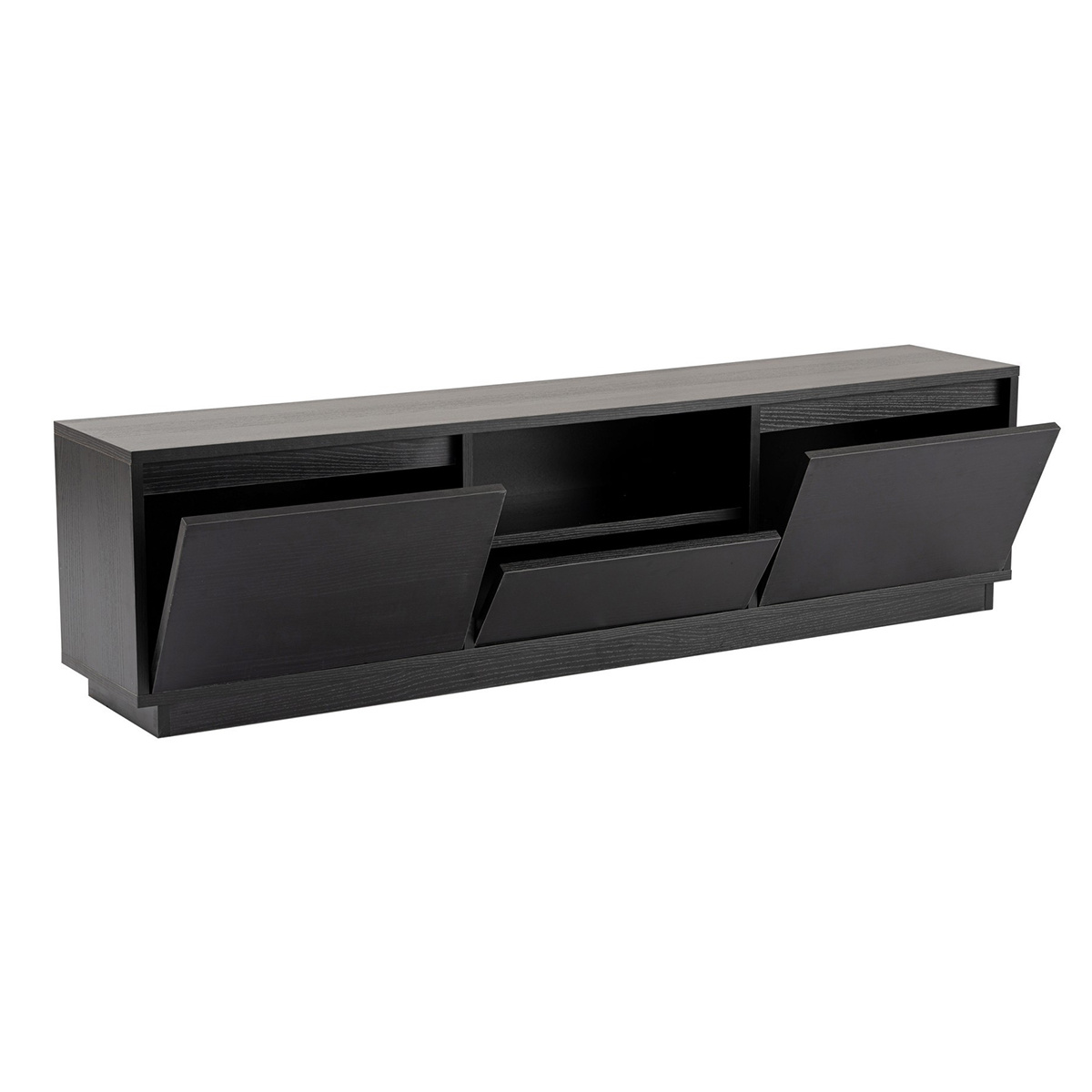 Televízny stolík Vanguard Wood Black – Obrázok 2