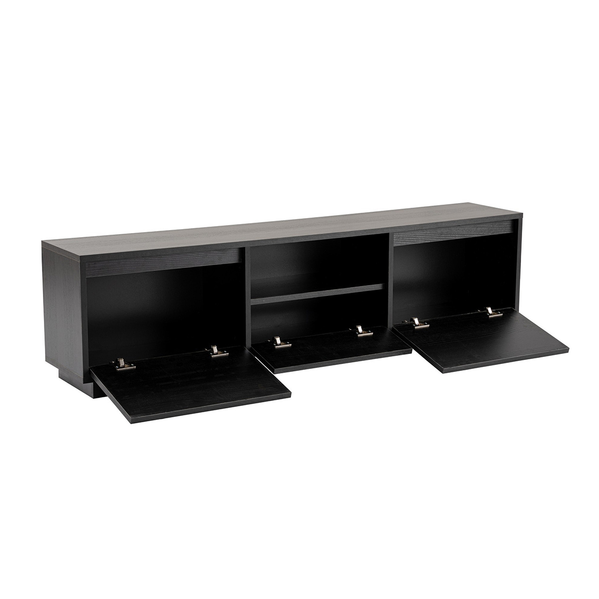 Televízny stolík Vanguard Wood Black – Obrázok 3