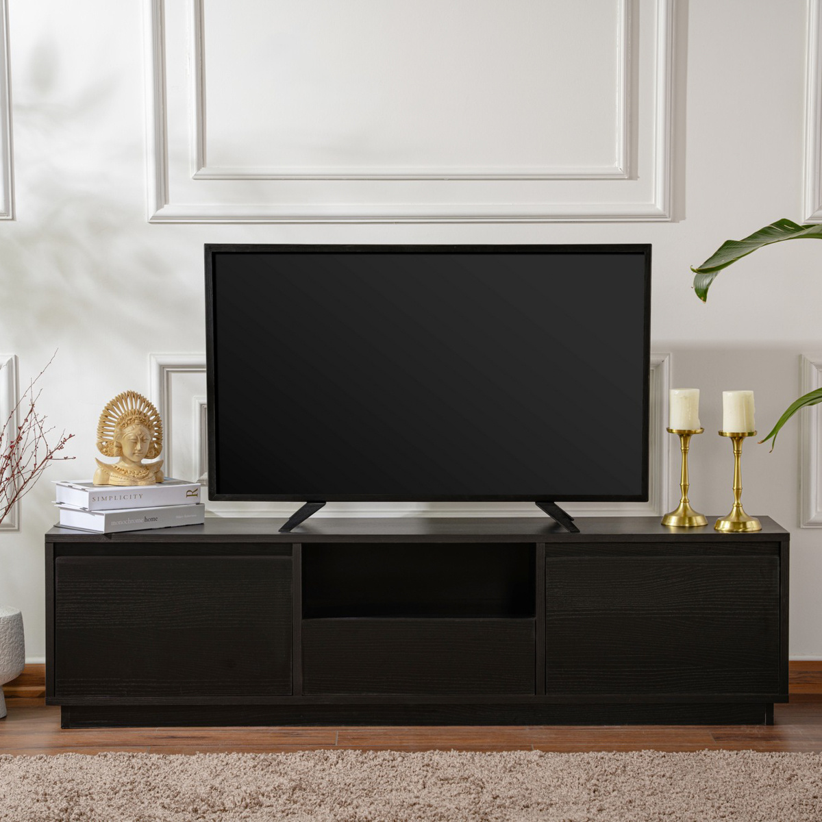 Televízny stolík Vanguard Wood Black – Obrázok 8