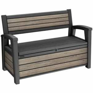 Záhradná lavička Keter Deco 227 l, svetlohnedá