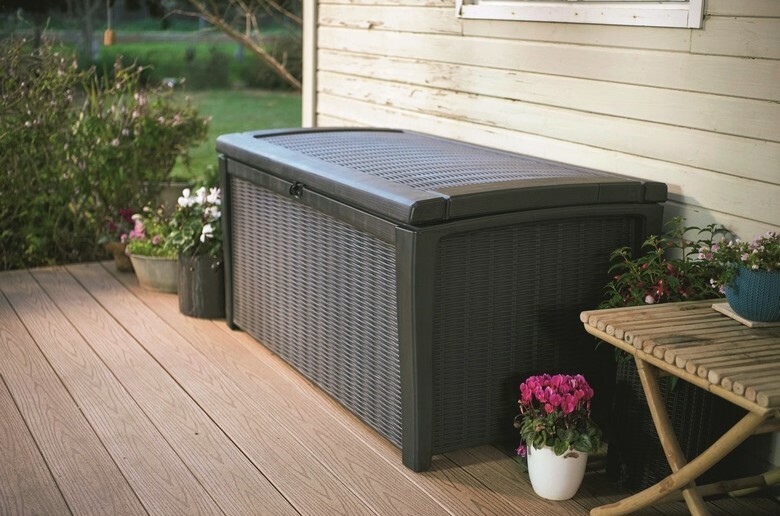 Záhradný úložný box Keter BORNEO 416 l,antracitový – Obrázok 4