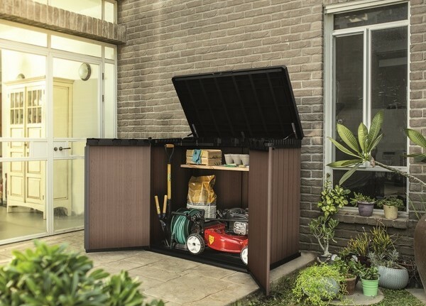 Záhradný úložný box Keter SIO Darwin 1150 l, hnedý – Obrázok 2