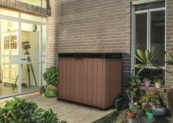 Záhradný úložný box Keter SIO Darwin 1150 l, hnedý – Obrázok 3