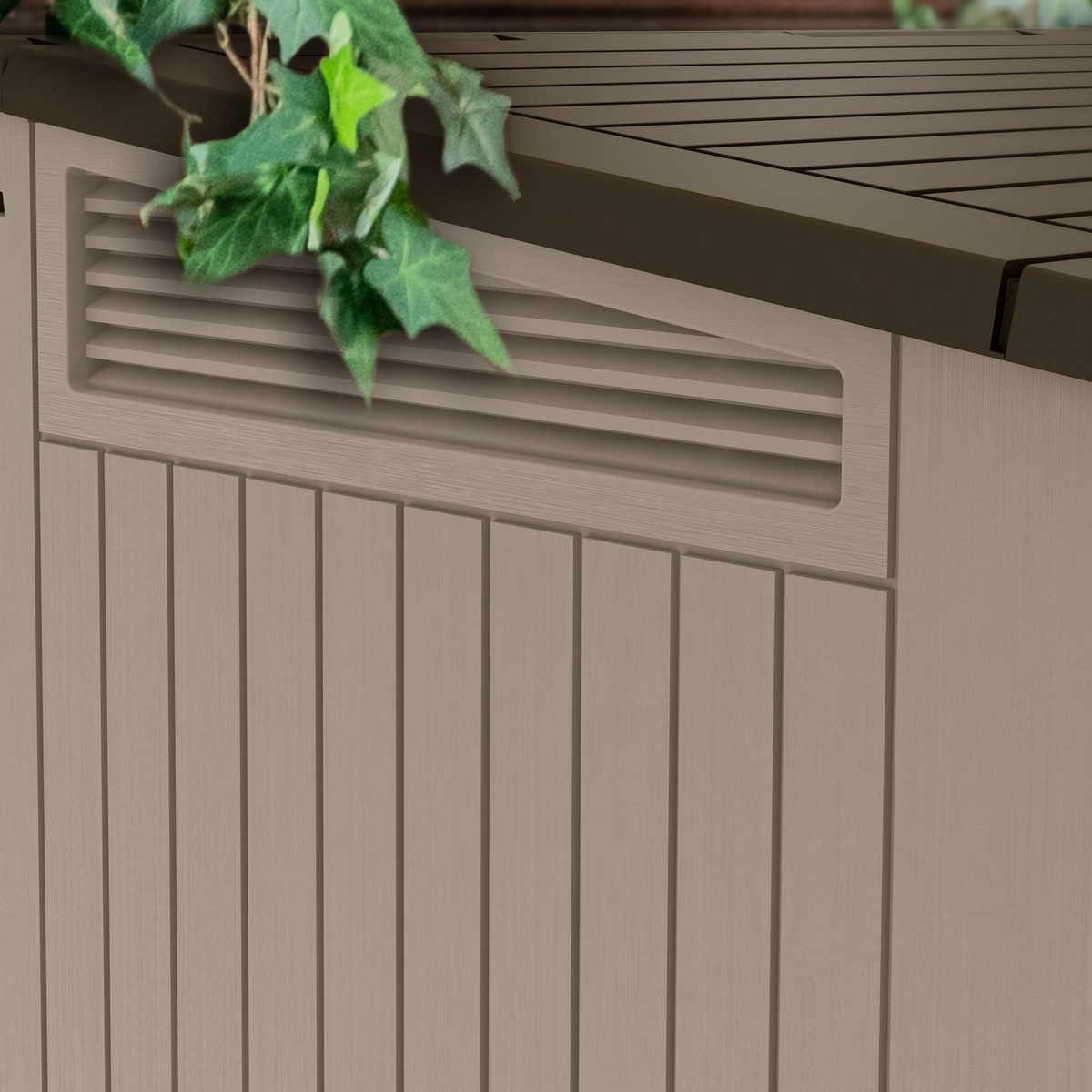 Záhradný úložný box Keter Store It Out Midi new,béžový – Obrázok 3