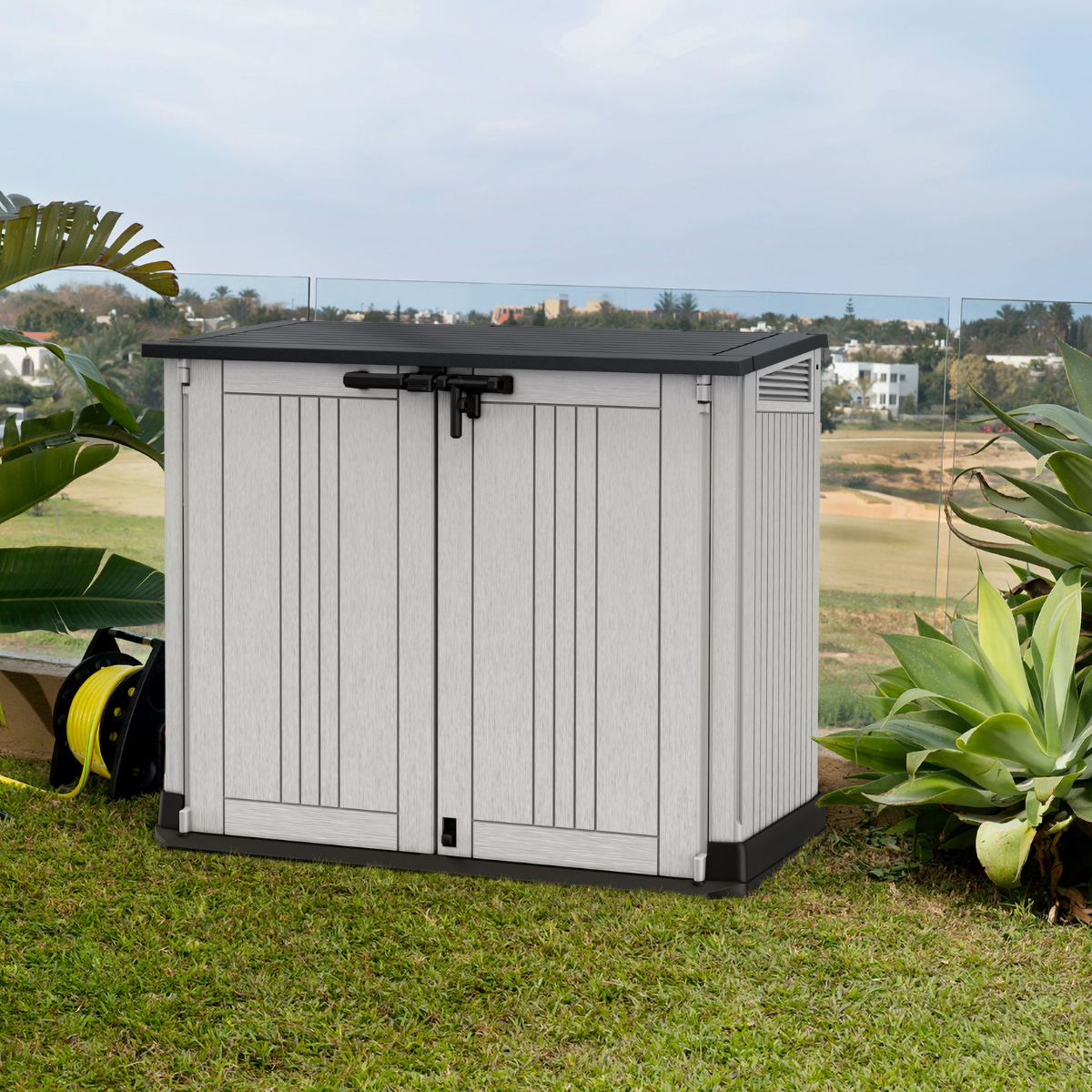 Záhradný úložný box Keter Store It Out Midi,čierny – Obrázok 6