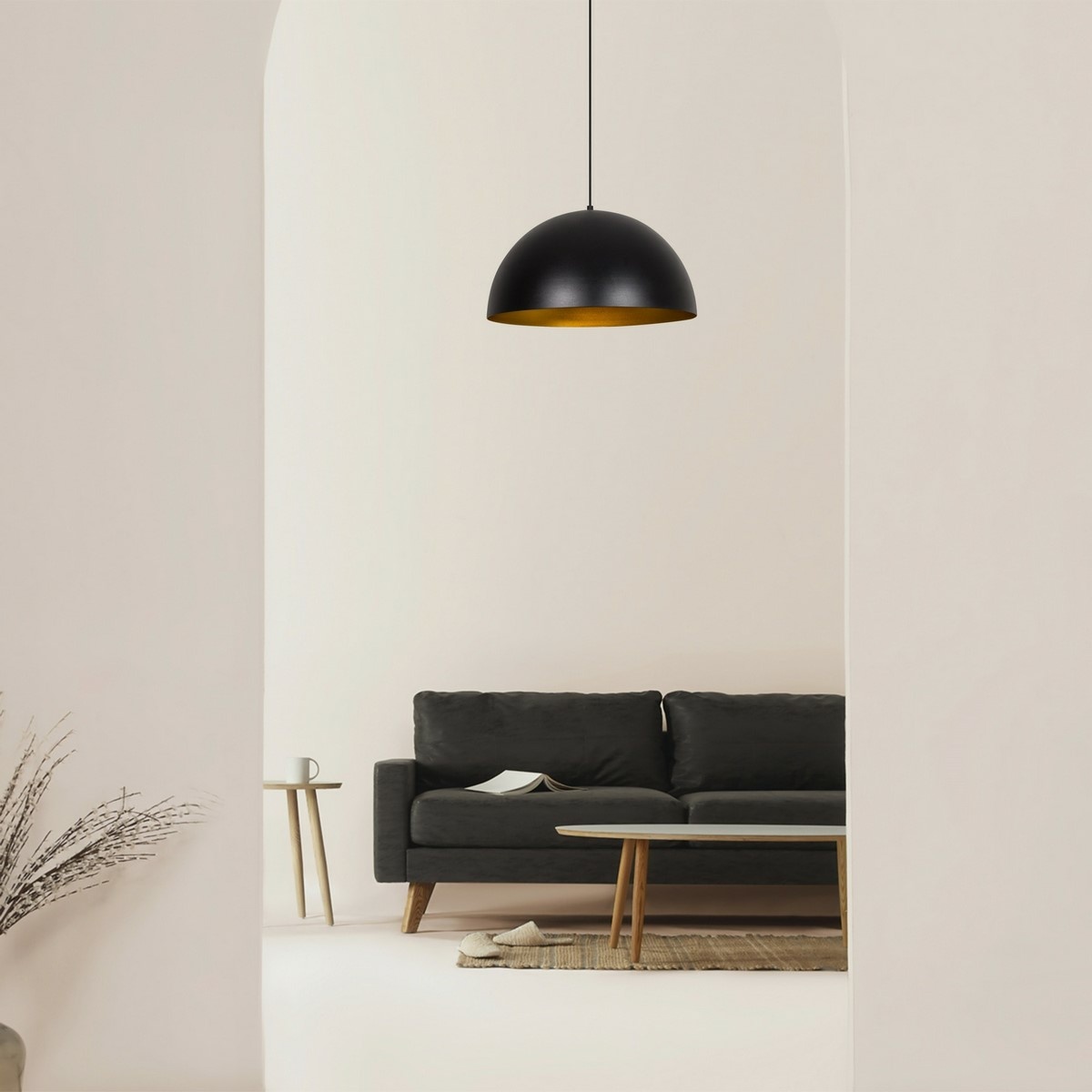 Závesný luster Mini Sivani - MR - 723, čierna-zlatá – Obrázok 2