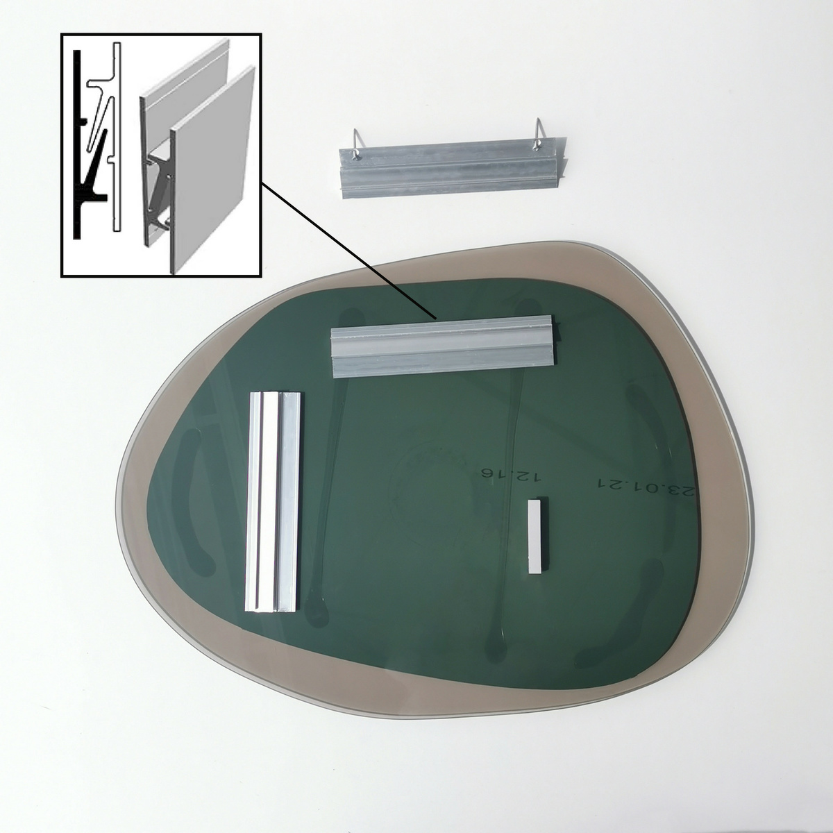 Zrkadlo Aqua Fume 55 x 75 cm – Obrázok 9
