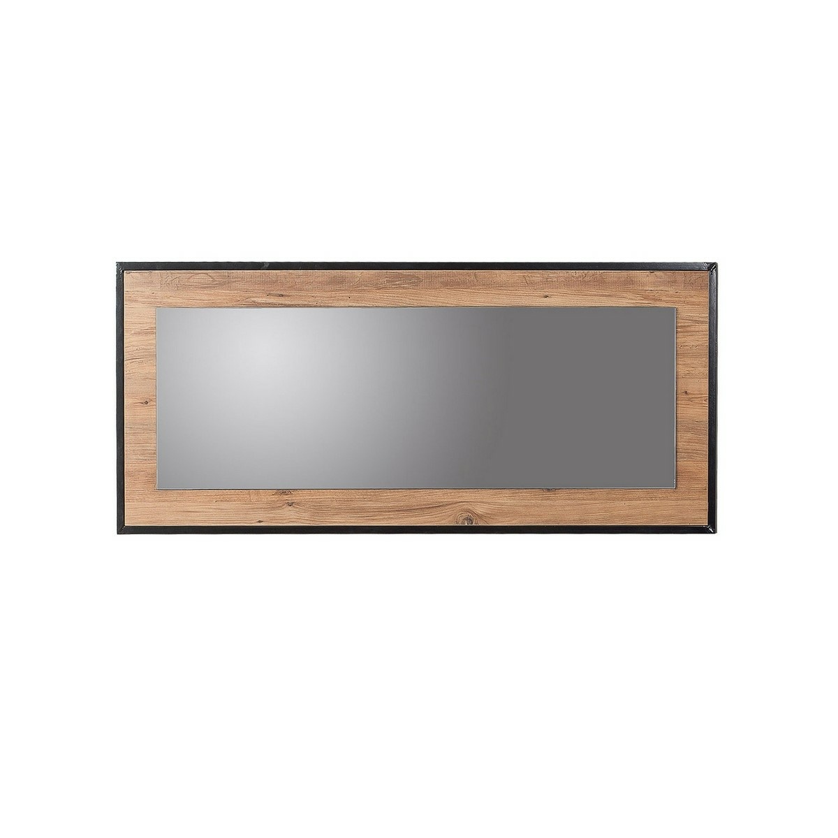 Zrkadlo Idea Black and Atlantic Pine, 110 cm, M