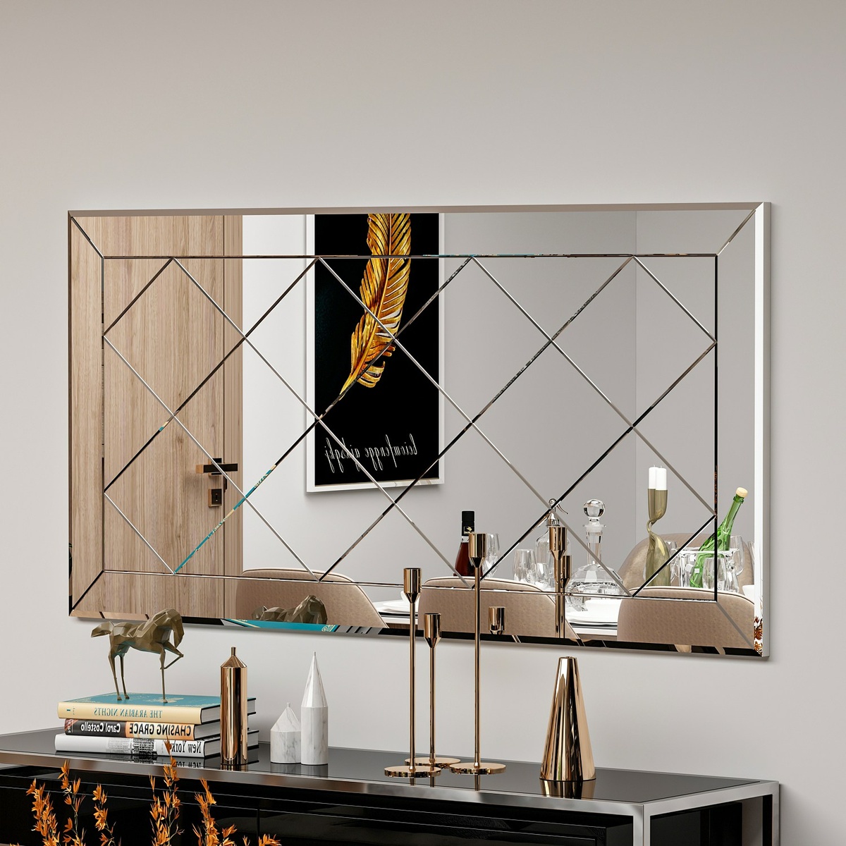 Zrkadlo Pauli White 60 x 120 cm – Obrázok 3