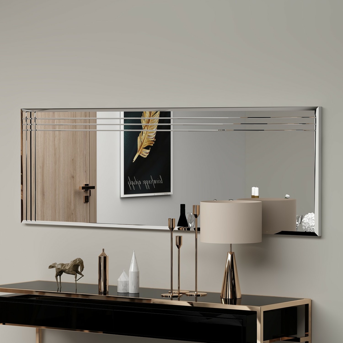 Zrkadlo Trio Transparent 40 x 120 cm – Obrázok 2