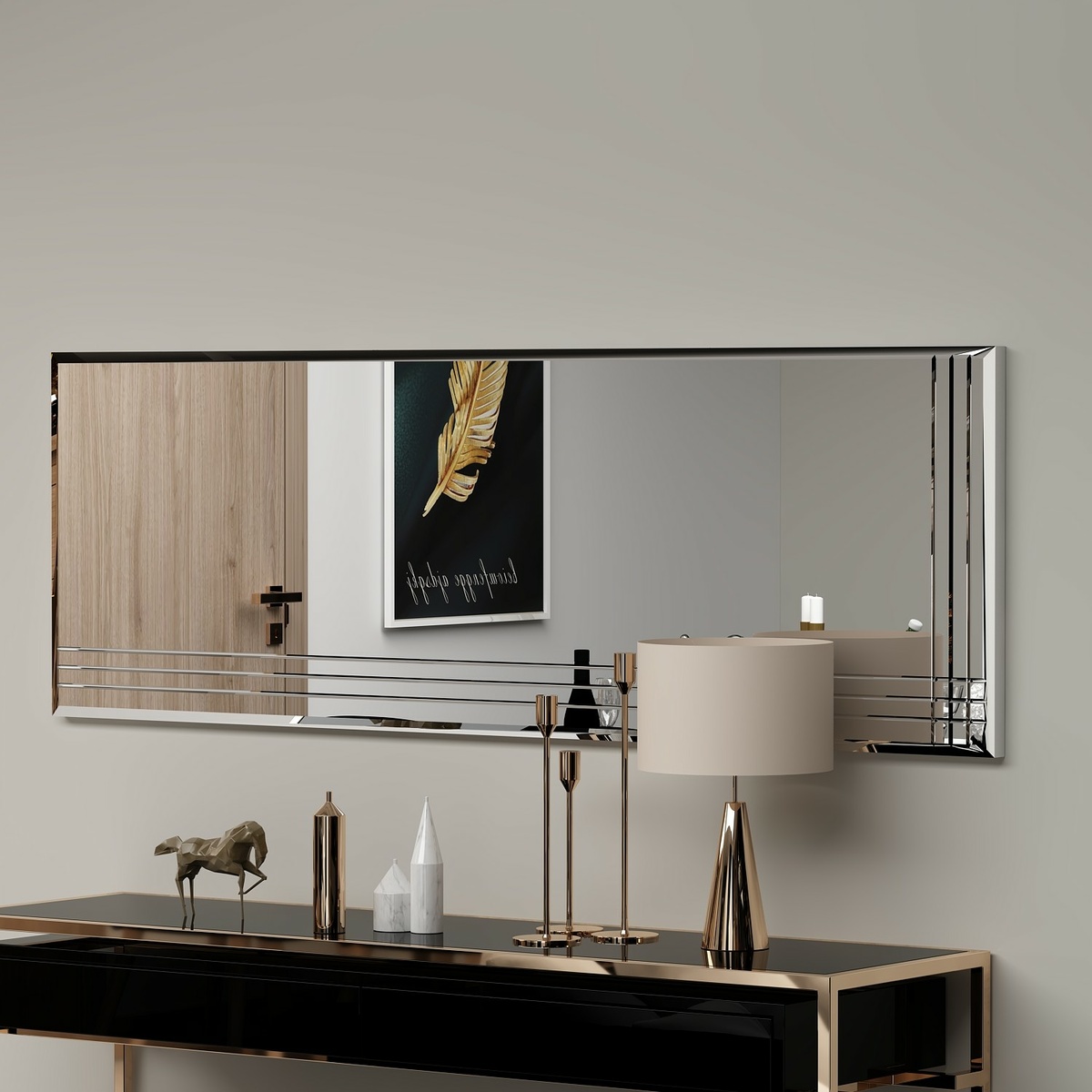 Zrkadlo Trio Transparent 40 x 120 cm – Obrázok 3