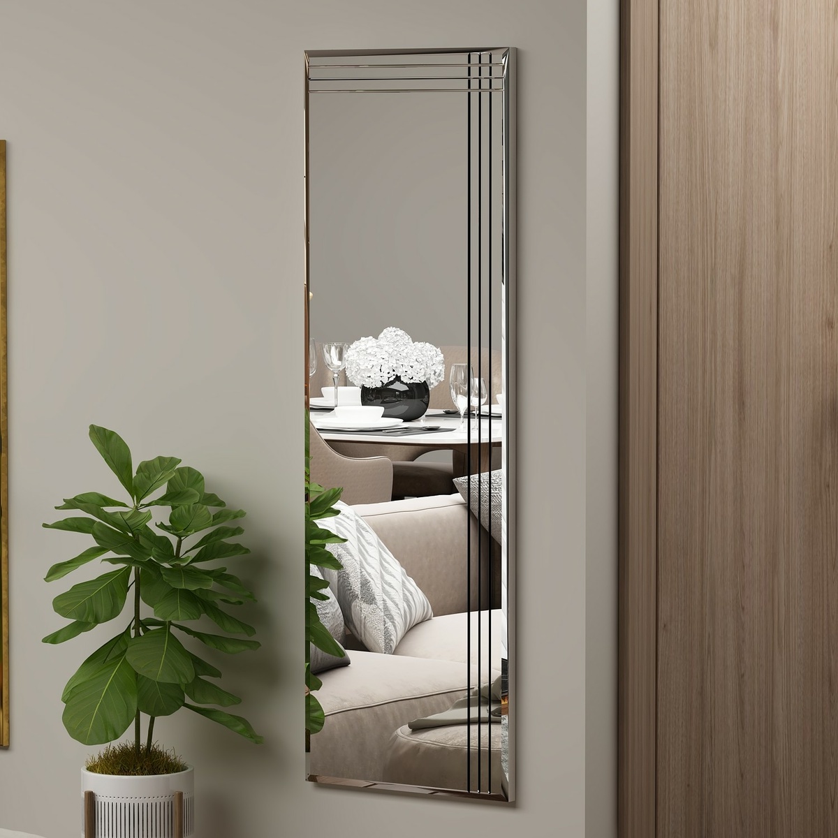 Zrkadlo Trio Transparent 40 x 120 cm – Obrázok 4