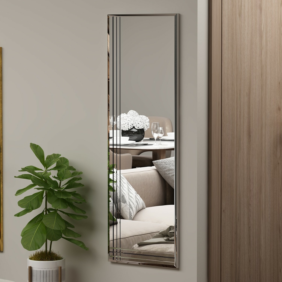 Zrkadlo Trio Transparent 40 x 120 cm – Obrázok 5