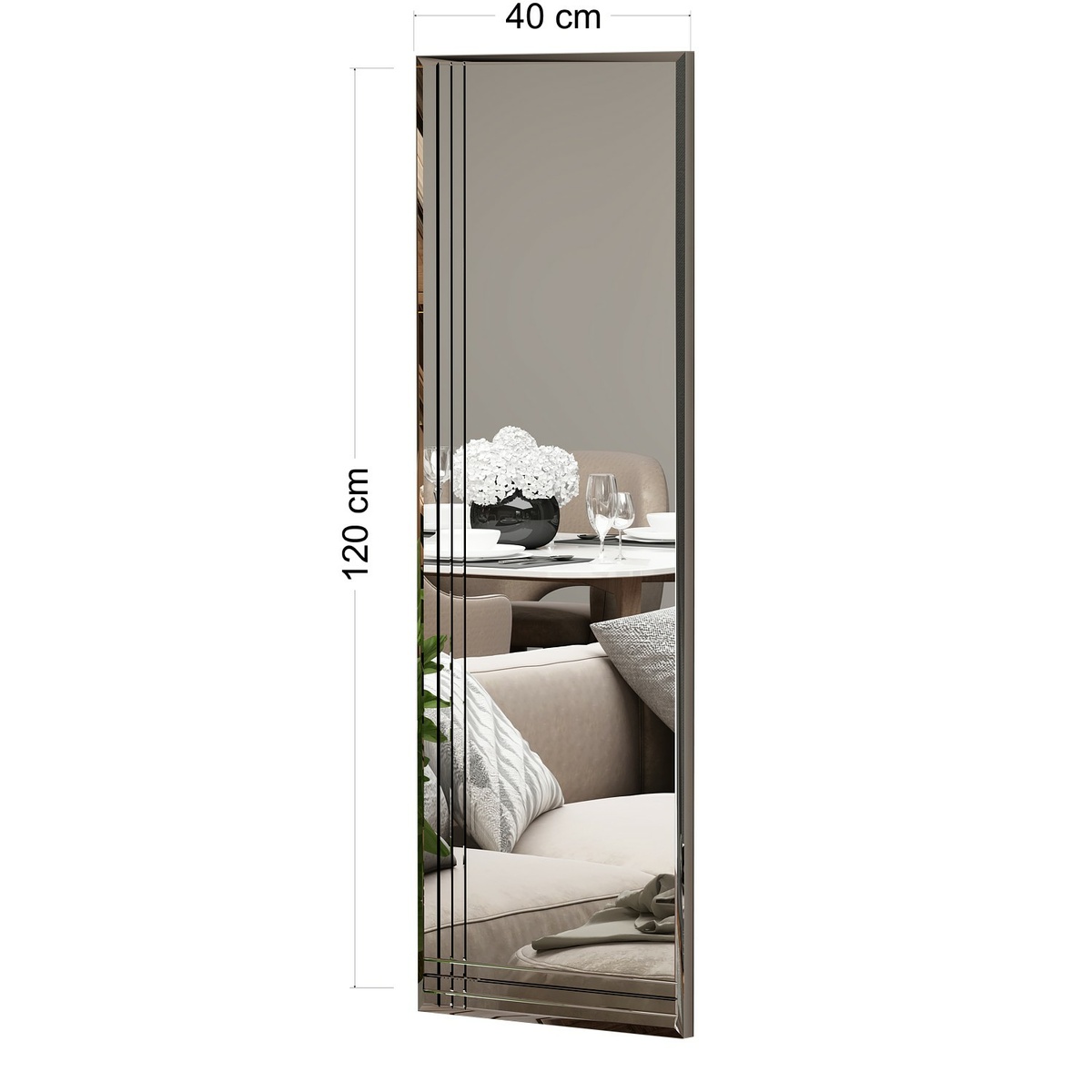 Zrkadlo Trio Transparent 40 x 120 cm – Obrázok 6
