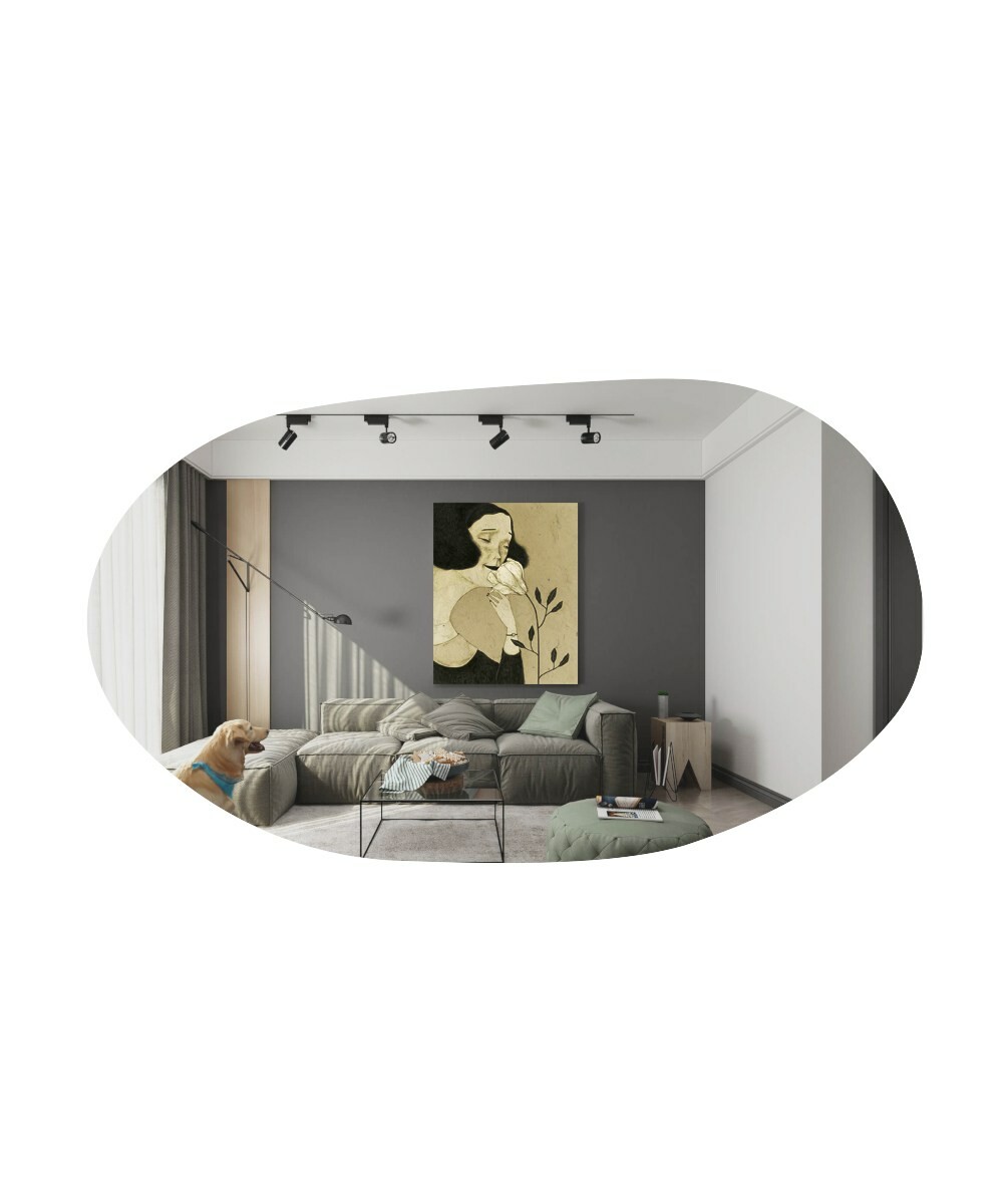 Zrkadlo Vanomi Black 52 x 89 cm – Obrázok 2