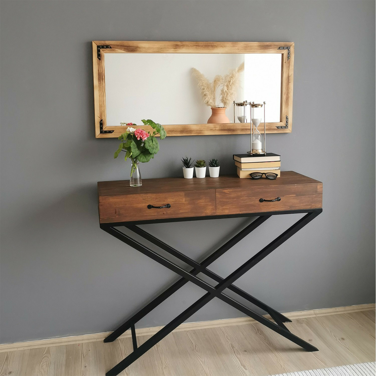 Zrkadlo Walnut B 50 x 110 cm – Obrázok 2
