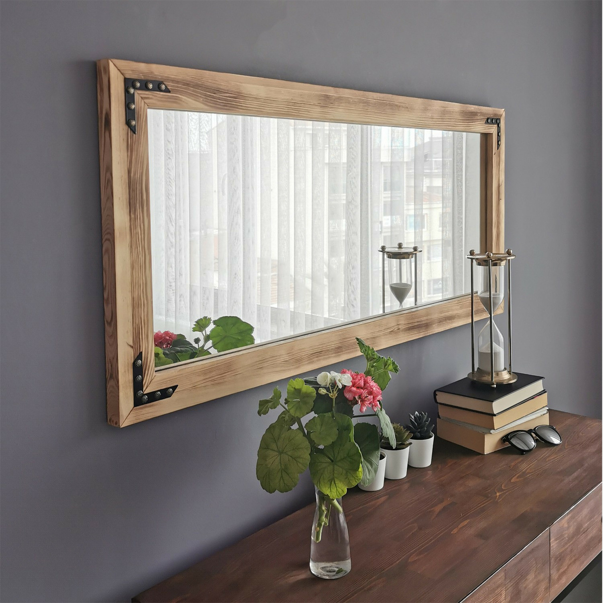 Zrkadlo Walnut B 50 x 110 cm – Obrázok 3