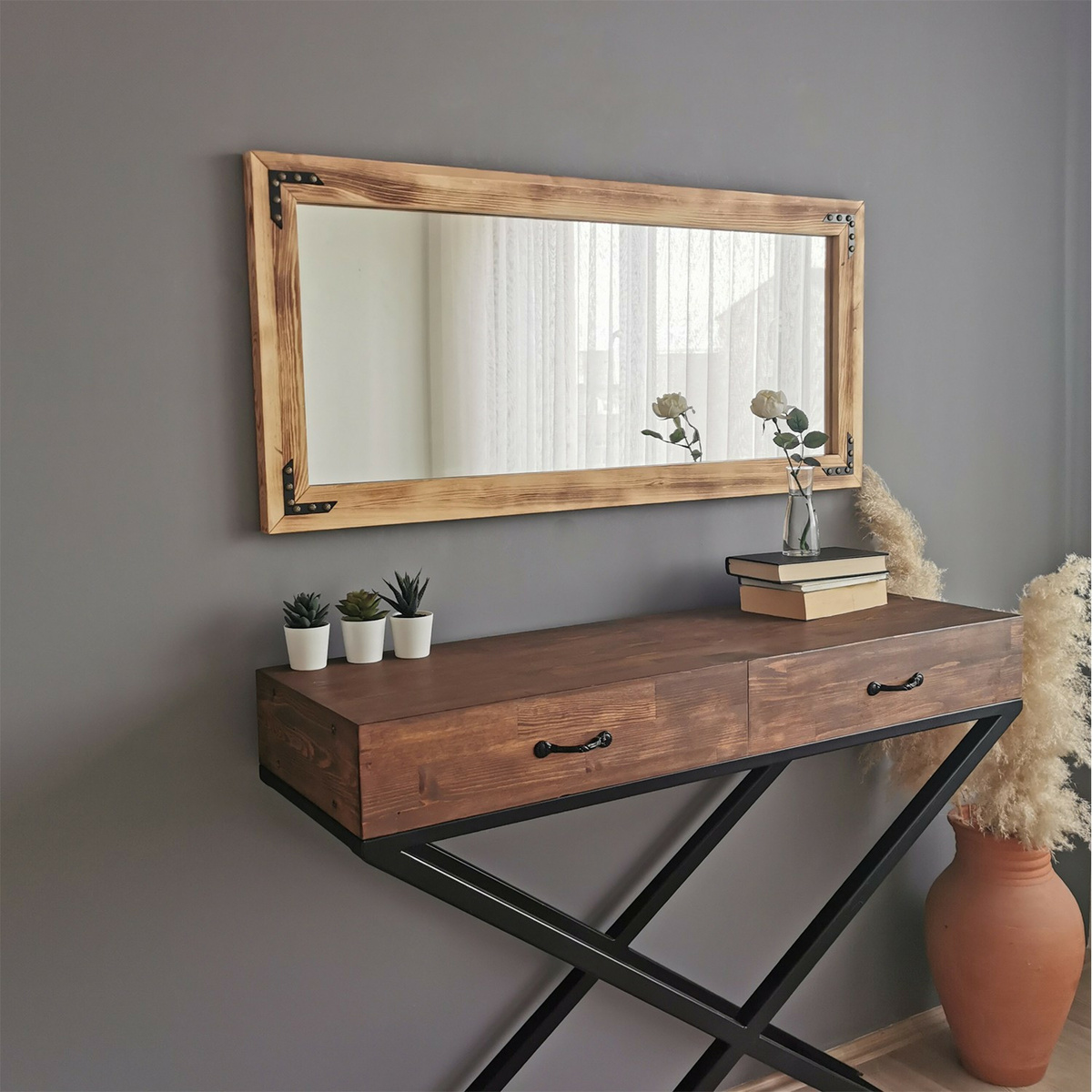 Zrkadlo Walnut B 50 x 110 cm – Obrázok 4