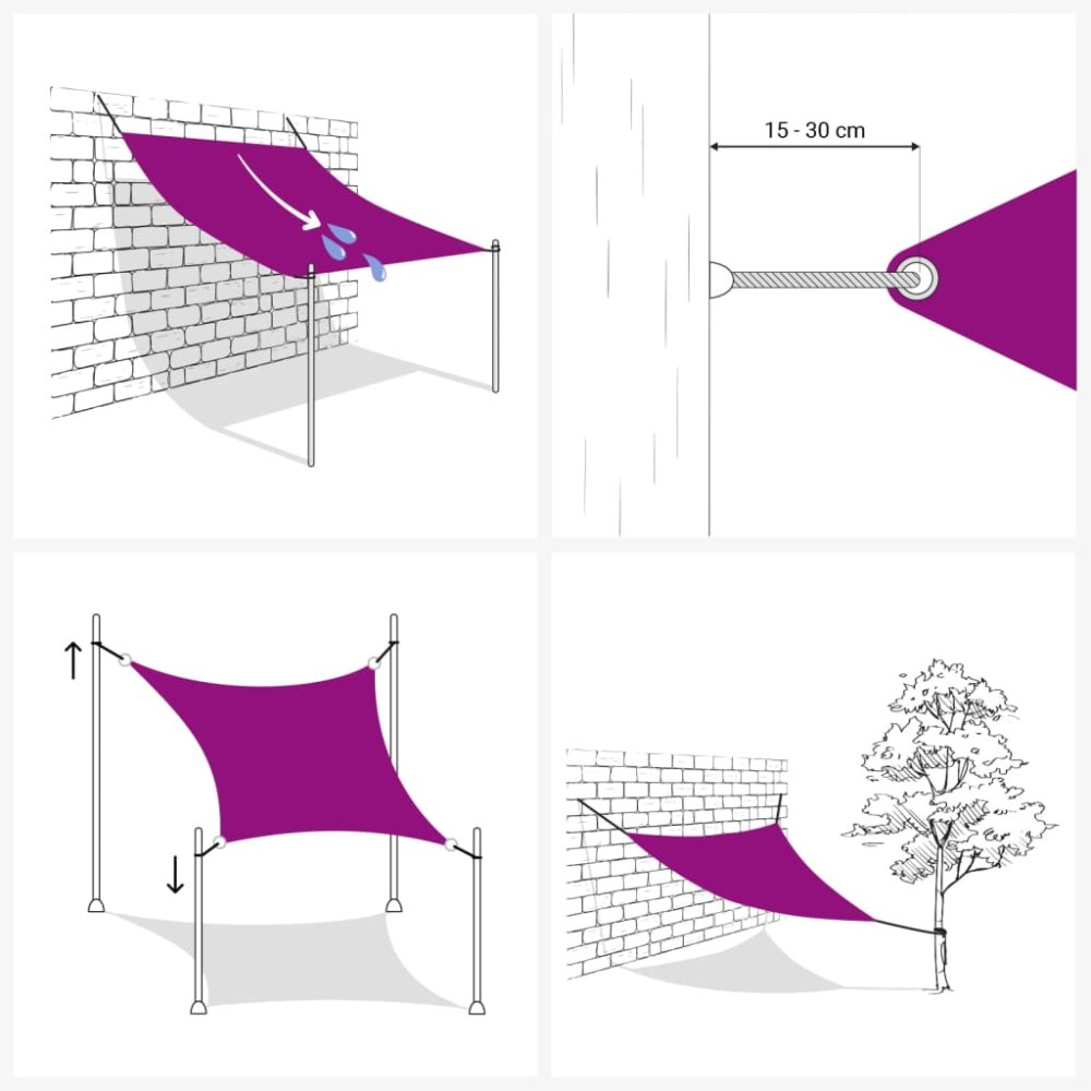Tieniaca plachta 4x5x5 m – Obrázok 3