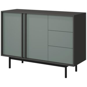 Komoda 120 Alsy 7 Aloe/Antracit