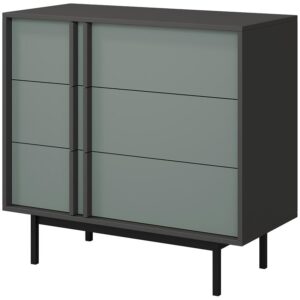 Komoda 90 Alsy 8 Aloe/Antracit
