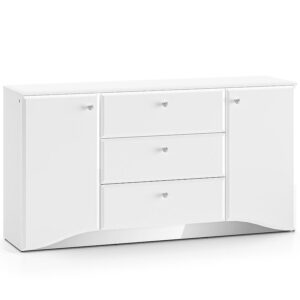 Komoda Glamour 02 biela lesklá
