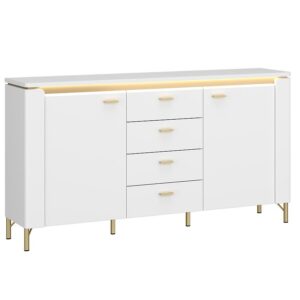 Komoda Lazio LAZK02 U008/U080 2D4S biela/biela alpský